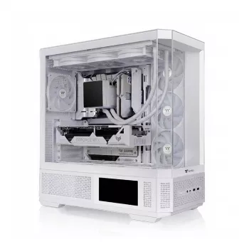 PC-korpus THERMALTAKE Midi View 370 TG ARGB Snow/Valge karastatud klaasiga, ARGB valgustus