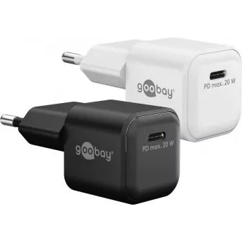 Goobay USB-C™ PD GaN kiirlaadija Nano (20 W) must (79150)