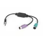 Adapter 2xPS2->USB hiir + klaviatuur