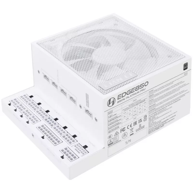 Toiteplokk Lian Li EG0850 850 W SFX, 20-pin ATX, 80 PLUS Gold, valge