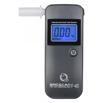 Hingamise alkoholitesti BACscan F-40, kontaktita, BAC 0–4%, 1% täpsus, 20 s soojenemine, LCD, aku AAA×2