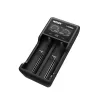 Akulaadija XTAR VC2SL — USB 5V 1A, LCD, laeb 2 elementi, ühildub Li‑Ion/NiMH/NiCd, suurused A/AA/AAA/AAAA/C/D/SC, must