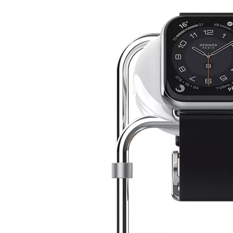 Aluminum alloy induction stand SAW-300 hõbedane Apple Watchile