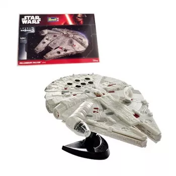 Revell 03600 Star Wars Millennium Falcon (Han Solo) 1:241 mõõtkavas kokkupanemata/värvimata plastikmudelikomplekt ilma liimi, värvi ja pintsliga