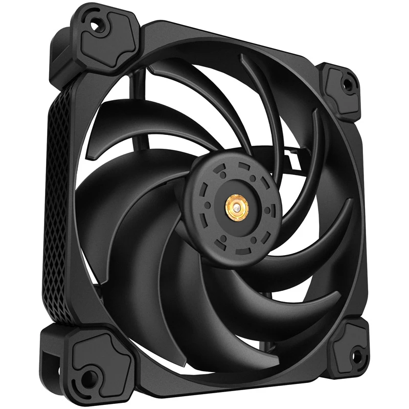 120 mm korpuse ventilaator Jonsbo HF-120 PWM, must, 120×120×25 mm, PWM-juhtimine
