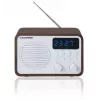Kaasaskantav raadio Bluetoothi ja USB-ga BLAUPUNKT PP7BT, värv: pruun puit/valge