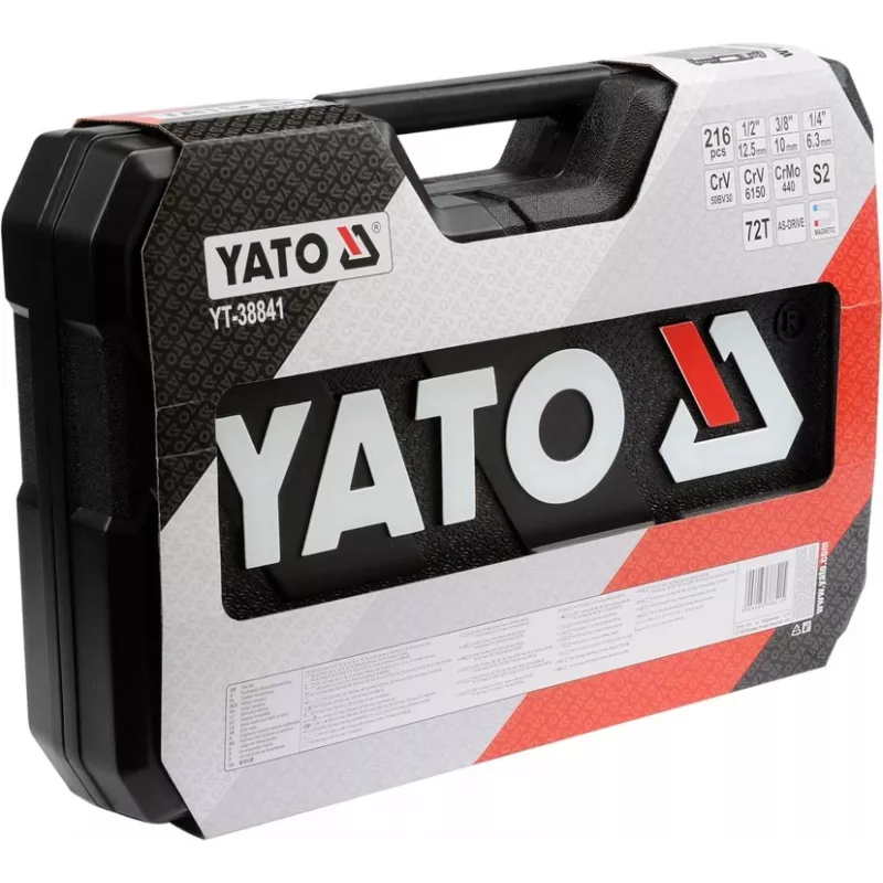 YATO YT-38841 1/4, 3/8, 1/2 Pistikupesa võtmekomplekt