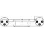 Audio Kaabel Omnitronic 3022075A 0,2m XLR 3-kontaktiline Must