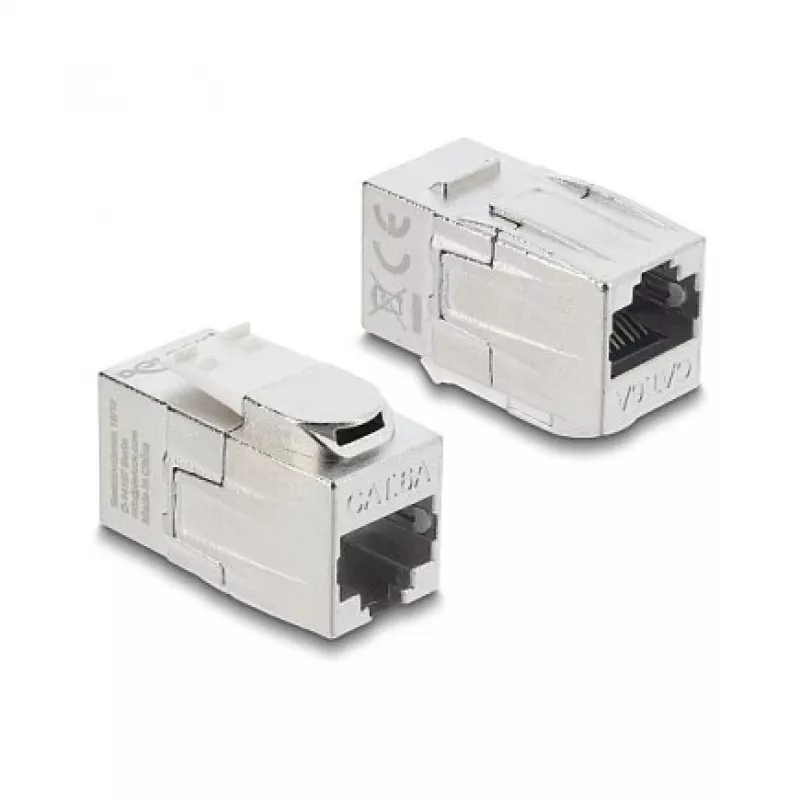 Keystone-ühendusmuhv DELOCK RJ45 emane RJ45 emasele — inline võrguühendusmuhv (mudel 90796)