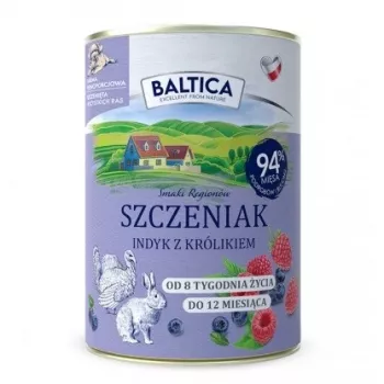 BALTICA regional flavours Puppy Turkey with rabbit - märg koeratoit - 400g