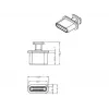 Pistikupesa turvakate DeLOCK 64013 USB USB-C Must