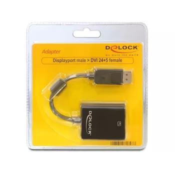 Delock Adapter Displayport isane > DVI 24+5 emane - DisplayPort-Adapter - DisplayPort (M)