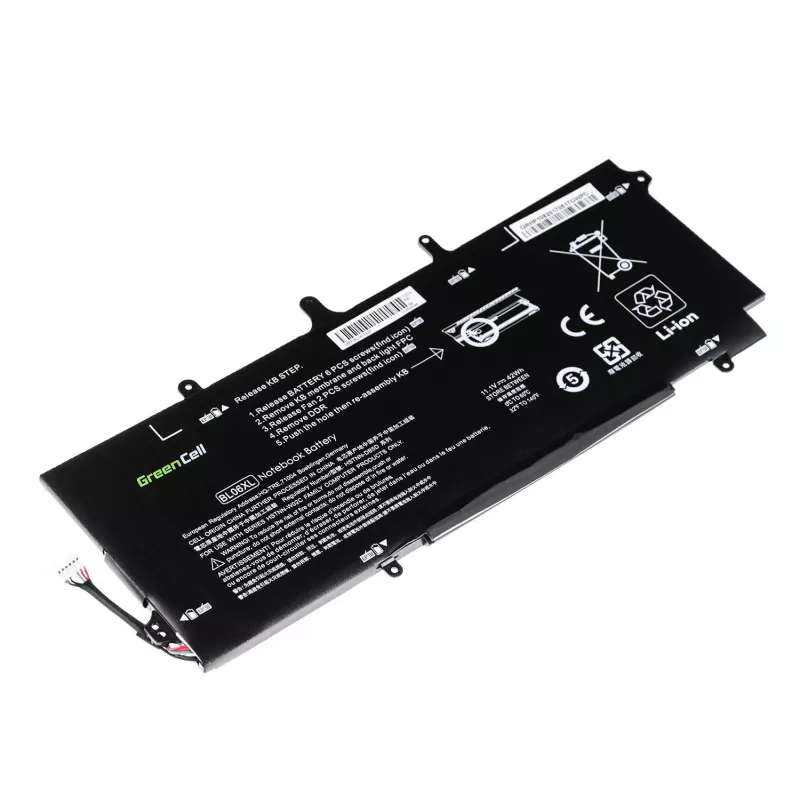 GREENCELL HP108 aku Green Cell BL06XL HSTNN-DB5D 722297-001 722236-2C1 sülearvutile HP EliteBook Folio