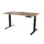 Elektrilise kõrguse reguleerimisega kirjutuslaud MOON LONG 150x80x72-120 must/wotani tamm