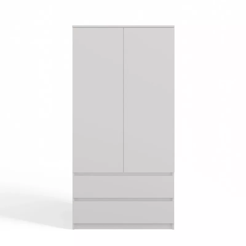 Garderoob Top E Shop SZAFA MALWA B 5 riiulit 2 hingedega ust Valge 900×500×1800 mm