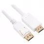 Sharkoon Adapterkaabel DisplayPort 1.2 > HDMI 4K valge 3 meetrit