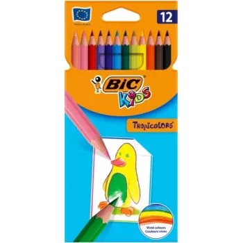 BIC Värvipliiatsid TROPICOLORS 12 värvi 022503