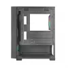 Arvutikorpus TACENS Mars Gaming MC-VORTEX Mini Tower Mini-ITX/Micro-ATX karastatud klaas must, 3x120mm, 27,3 cm GPU, 162 mm protsessori jahuti