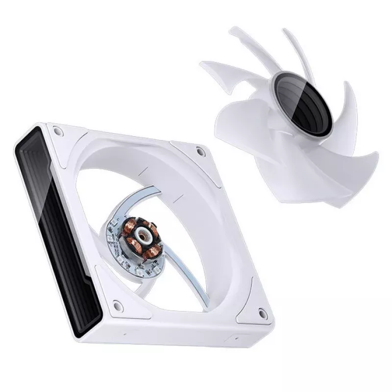 Jahutusventilaator Jonsbo ZK-120W 3in1 A-RGB valge — 120 mm, A-RGB valgustus