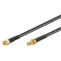 Koaksiaalkaabel Microconnect 51675 RP-SMA RP-SMA 1 m Must