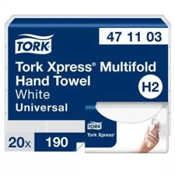 Voldikuga paberkäterätikud Tork Xpress Multifold Universal H2 2 kihti, 23,4 x 21,3 cm (20 tk)