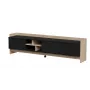 Cama RTV PORTO 3D Kapp 190x38x50 tamm/must
