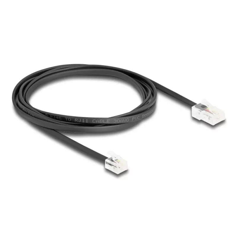 Telefonikaabel DeLOCK 88036 RJ45 RJ11-le 2m Must
