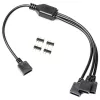 EK Loop D-RGB 3-Way Splitter kaabel