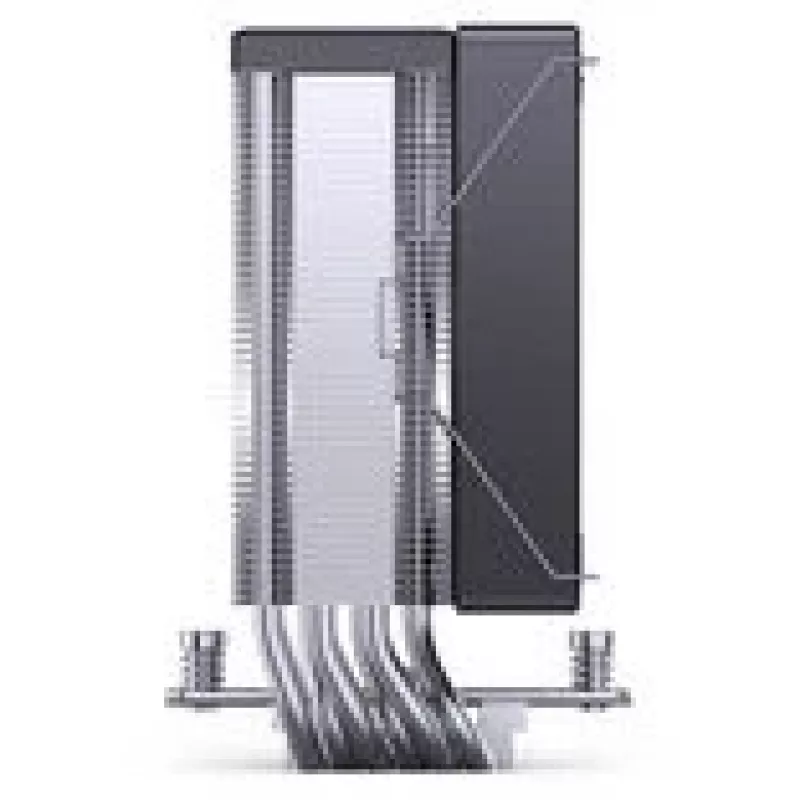 Protsessorijahuti Jonsbo CR-1000MAX 120mm RGB must — 120mm ventilaator, RGB valgustus, must viimistlus
