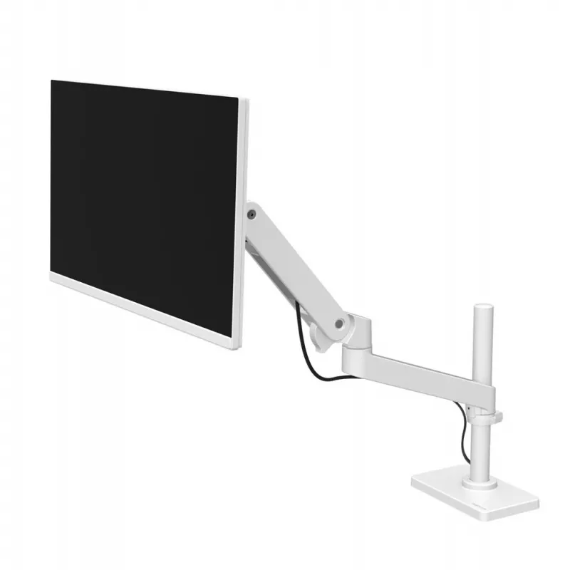 Ergotron LX Pro - Kinnituskomplekt (Monitori käsi) - LCD-ekraanile - läbiviigukinnitus, kõrge post - Alumiinium - Valge - Ekraani suurus: kuni 86,4 cm (kuni 34 tolli) (45-709-290)