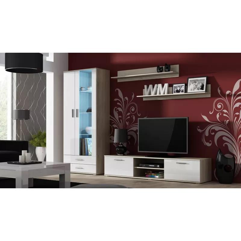 Cama komplekt of two shelves 125cm SOHO sonoma tamm matt