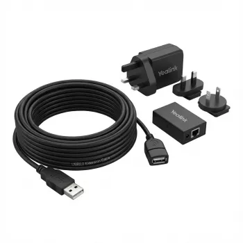 USB-pikenduskaabel Yealink USB2-EXT-10M toiteadapteriga, 10 m pikkus