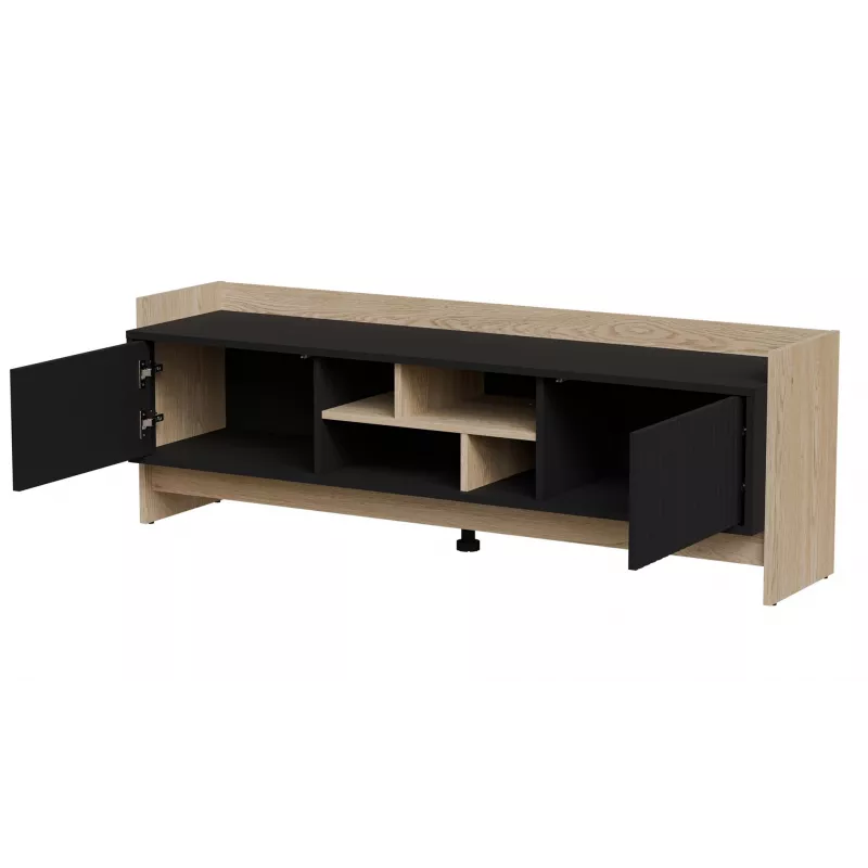 Cama RTV PORTO 2D Kapp 150x38x50 tamm/must