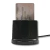 Smart Card Reader Qoltec 50632 USB 2.0 Must 1m kaabel