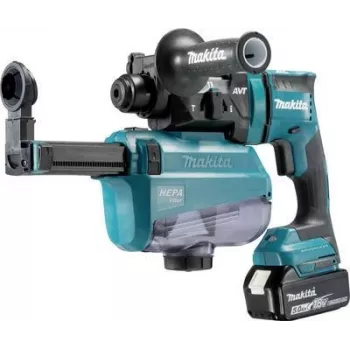 Makita DHR182RTWJ - Puurvasar - Juhtmeta - 3 režiimi - SDS-plus - 1,7 Džauli - 2 akut - 18 V