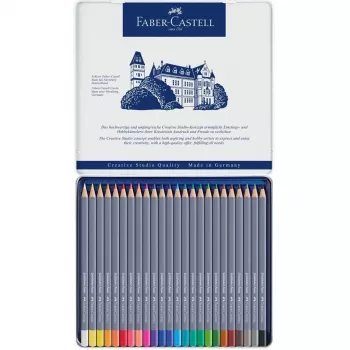 Värvilised pliiatsid Faber-Castell Goldfaber Aqua 24 tk