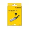 DELOCK USB 3.2 Gen 1 (3.1 Gen 1) 4-pordiline jaotur Type-A + USB-C hostiga (5000 Mbit/s) must/läbipaistev