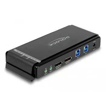 KVM-lüliti DeLOCK DisplayPort 1.4 8K 60Hz USB Audio