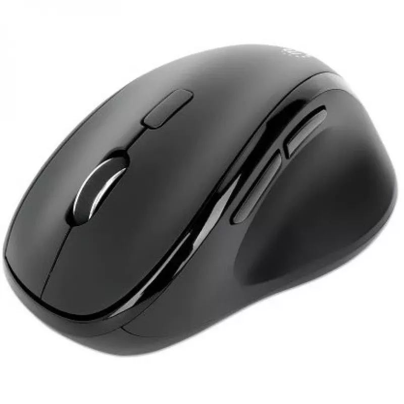 Manhattan Ergonomic Wireless hiir, paremakäeline, reguleeritav 800/1200/1600dpi, 2.4Ghz (kuni 10m), kuus nuppu kerimisrattaga, kombineeritud USB-A ja USB-C vastuvõtja, must, AA aku (kaasas), kolmeaastane garantii