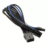 SilverStone PCI-8-Pin to PCIe-6+2-Pin kaabel, 250mm - must/sinine