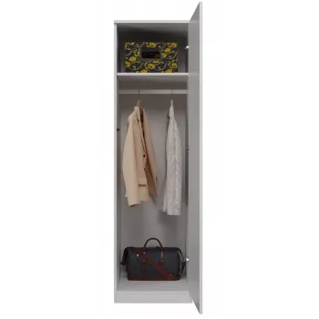 Top e Shop SD-50 BI riidekapp 5 riiuliga, 1 uks, valge raam