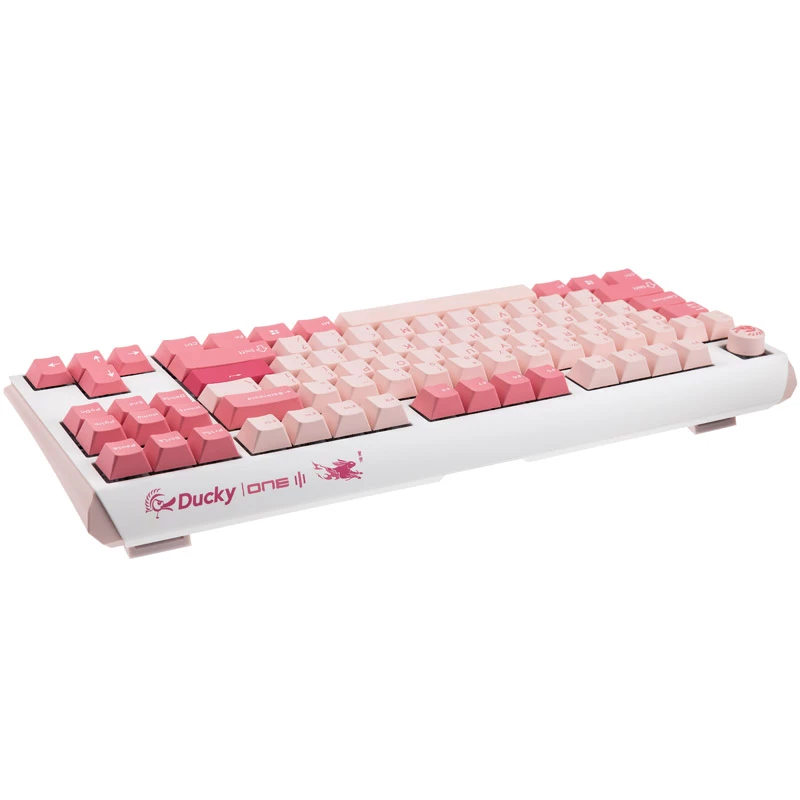 Ducky One 3 TKL klaviatuur mängimiseks USB QWERTY inglise Roosa