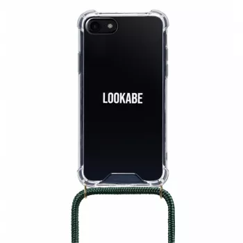 Kaelarihmakorpus iPhone Xs Max, Lookabe — kuldne rohelise rihmaga