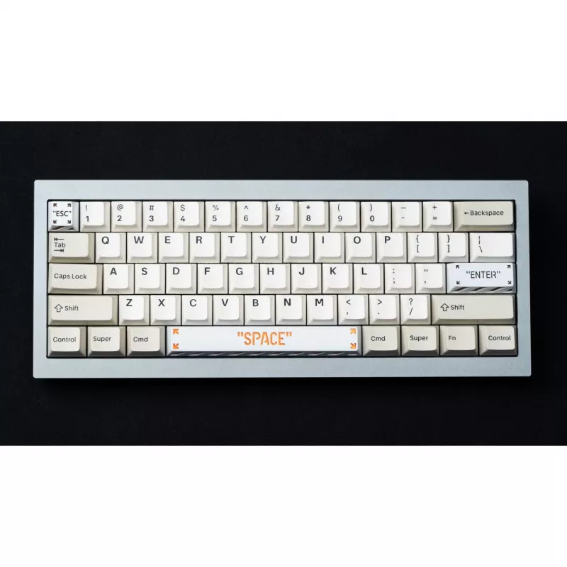 Enter Aluminum Alloy Artisan Keycap, Tastenkappe weiß/orange