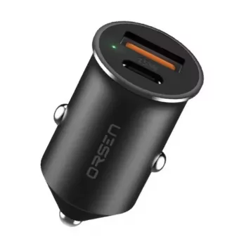 Auto laadija Orsen C8 45W — 45W USB-C PD kiirlaadimine, must
