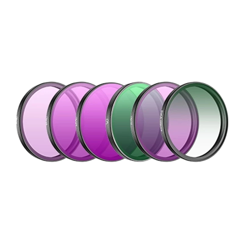Filtrite komplekt DJI Action 6 jaoks (CPL/ND8/16/32/64/Black Mist 1/4)