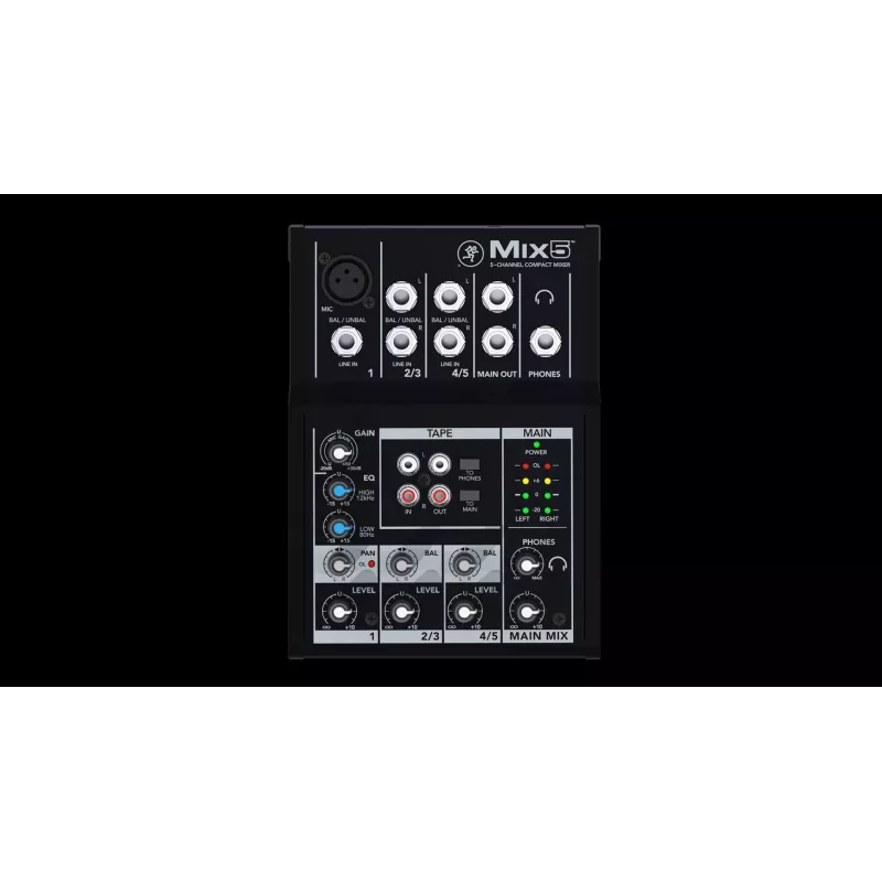 Mackie Mix5 5 kanalit 20–30000 Hz Must