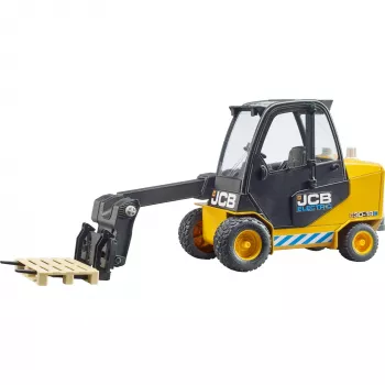 Tõstuk BRUDER JCB Teletruk mänguasi — ABS, soovitatav alates 3. eluaastast, must ja kollane