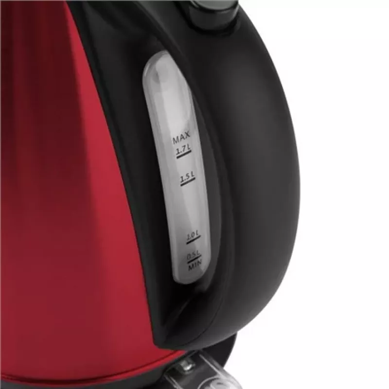 ETA | Veekeetja | 359090010 | Standard | 2200 W | 1,7 L | Roostevaba teras | 360° pöörlev alus | Punane