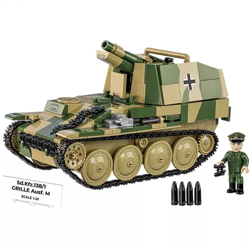 Ehitusmudelikomplekt Cobi SD.KFZ.138/1 Grille, 720 osa, väljapanekumudel
